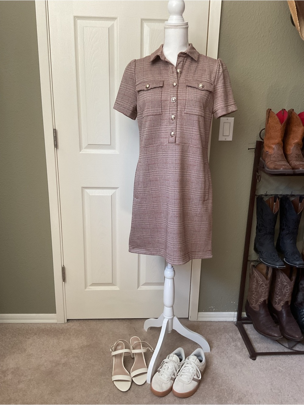 LOFT Heathered Rust Knit Top - Picture 5 of 7